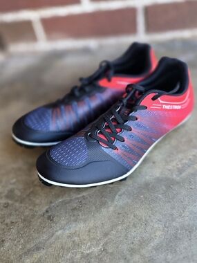 Kid's Track Spikrs in Black and Red